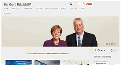 Desktop Screenshot of burkhard-balz.eu